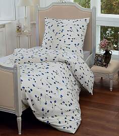 Bettwäsche JANINE "Tango", blau, B/L: