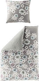 Bettwäsche JEKATEX "DALIA", grau