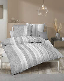 Bettwäsche KAEPPEL "Firenze", silber,