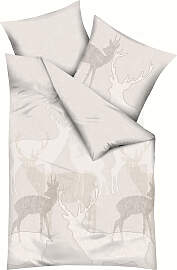 Bettwäsche KAEPPEL "Hirsche", beige