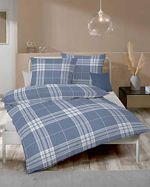 Bettwäsche KAEPPEL "Pure", blau, B/L: