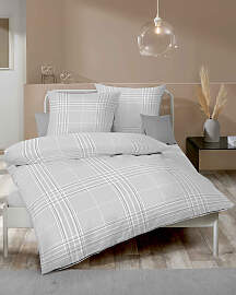 Bettwäsche KAEPPEL "Pure", silber, B/L: 