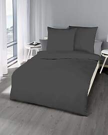 Bettwäsche KAEPPEL "Uni", grau