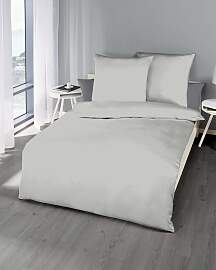Bettwäsche KAEPPEL "Uni", silber