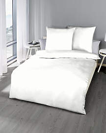 Bettwäsche KAEPPEL "Uni", weiß, B/L:
