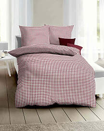 Bettwäsche KAEPPEL "Vichy Karo", rot,