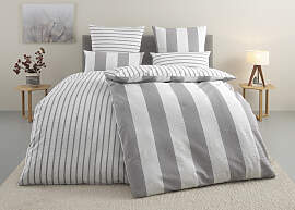 Bettwäsche OTTO HOME "Sari", grau, B/L: 