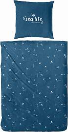 Bettwäsche PRIMERA "Sealife", blau