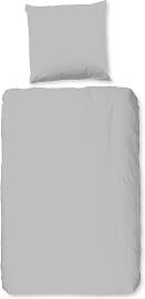 Bettwäsche "Pure uni", grau (hellgrau), 