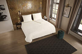 Bettwäsche "Zigzag", beige (ecru), B/L: 