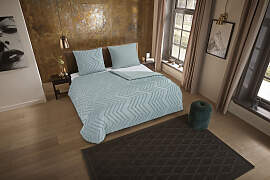 Bettwäsche "Zigzag", grün (sage