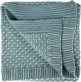 Betty Bean Babydecke Baumwolle grün - gestrickt,