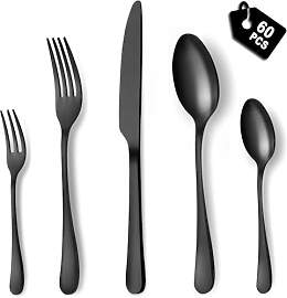 BEWOS Besteck Set für 12 Personen, 60 teilig