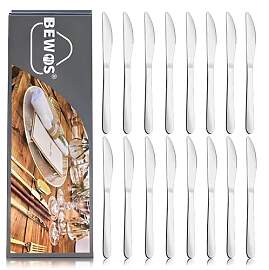 BEWOS Tafelmesser Set 16 Stück, 23,2 cm (9,1