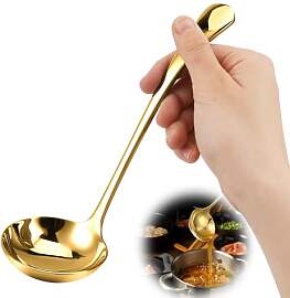 Bewudy Edelstahl Suppenschöpfer, 20 cm
