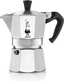 Bialetti Moka Kaffeemaschine zu 4 Tassen, Aluminium