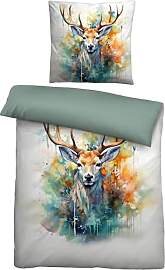 biberna Bettwäsche Linon 0046737 Hirsch 1x