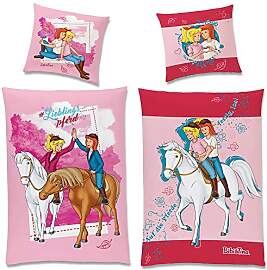 Bibi und Tina Flanell Kinder Wende-Bettwäsche