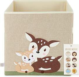 Bieco Aufbewahrungsbox Kinder Rehe | Kinderzimmer