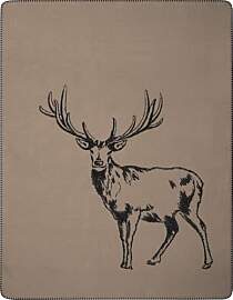 biederlack Wohndecke Deer mit Zierstich Größe