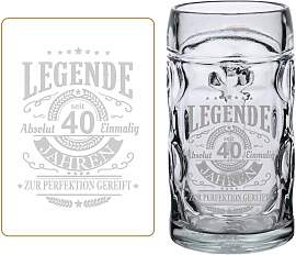 Bierkrug LUXENTU "Bierkrug mit Gravur Legende 