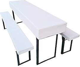 Bierzeltgarnitur Auflage (3er Set) aus 1x