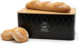 BigDean Brotkasten mit Deckel aus Bambus - Brotbox 
