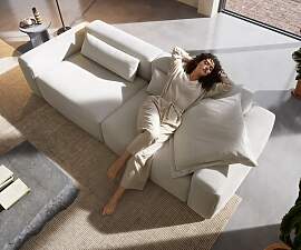 Big-Sofa Freestyle Pure 280x110 cm Bouclé Soft