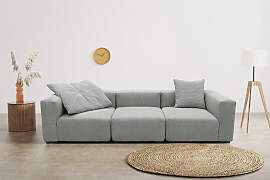 Big-Sofa HOME AFFAIRE "Gerrid", grau