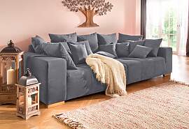 Big-Sofa HOME AFFAIRE "Neapel", grau,