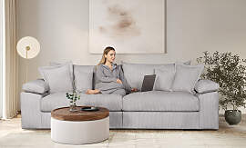 Big-Sofa HOME AFFAIRE "Soft&Cosy XL, B: