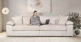 Big-Sofa HOME AFFAIRE "Soft&Cosy XL, B: