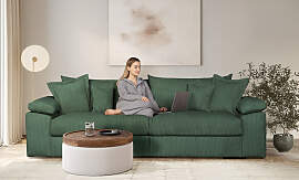 Big-Sofa HOME AFFAIRE "Soft&Cosy XL, B:
