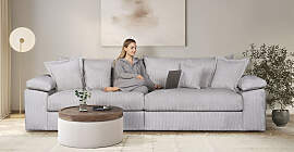 Big-Sofa HOME AFFAIRE "Soft&Cosy XXL, B: