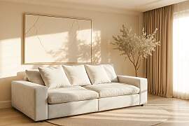Big-Sofa HOME AFFAIRE "Venslev", beige