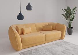 Big-Sofa SIT & MORE "Neapel", gelb,