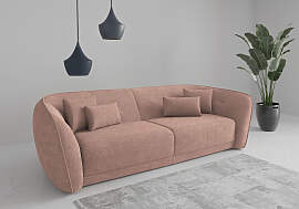 Big-Sofa SIT & MORE "Neapel", rosa