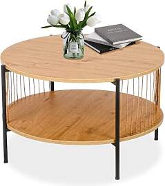 BIGTREE Couchtisch, Satztisch 2er Set, Couchtisch