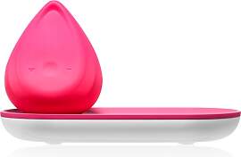 Biird Evii Vibrator mit Ladeständer Pink 7 cm