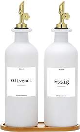BIKALAN Essig und Ölflaschen Set, 500ml x 2