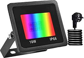 Bikuer RGB LED Strahler 10W Fluter Außen Strahler 