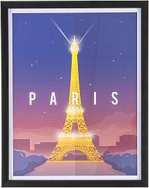 Bild Paris No.2 Kunststoffrahmen, modern,