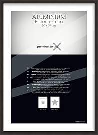 Bilderrahmen Aluminium ca. 50x70cm