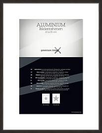 Bilderrahmen aus Polystyrol Aluminium ca. 60x80cm