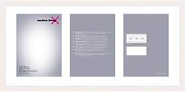 Bilderrahmen Gitta Duplo Weiß ca. 23x50cm