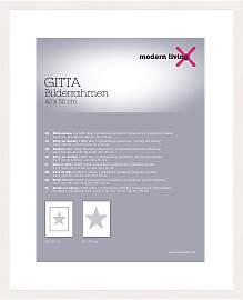 Bilderrahmen Gitta in Weiß ca. 40x50cm