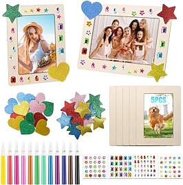 Bilderrahmen Holz Set zum Bemalen,5 Stück 20x15cm 