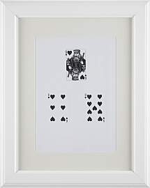 Bilderrahmen Provence in Weiß ca. 30x40cm