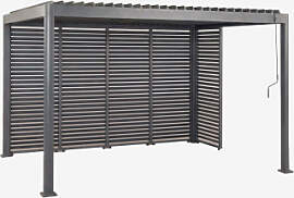 Bioklimatische Aluminium-pergola Mit Lamellen Und