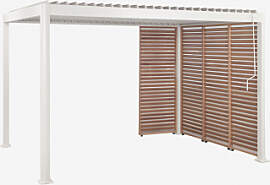 Bioklimatische Aluminium-pergola Mit Lamellen Und